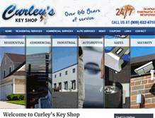 Tablet Screenshot of curleyskeyshop.com